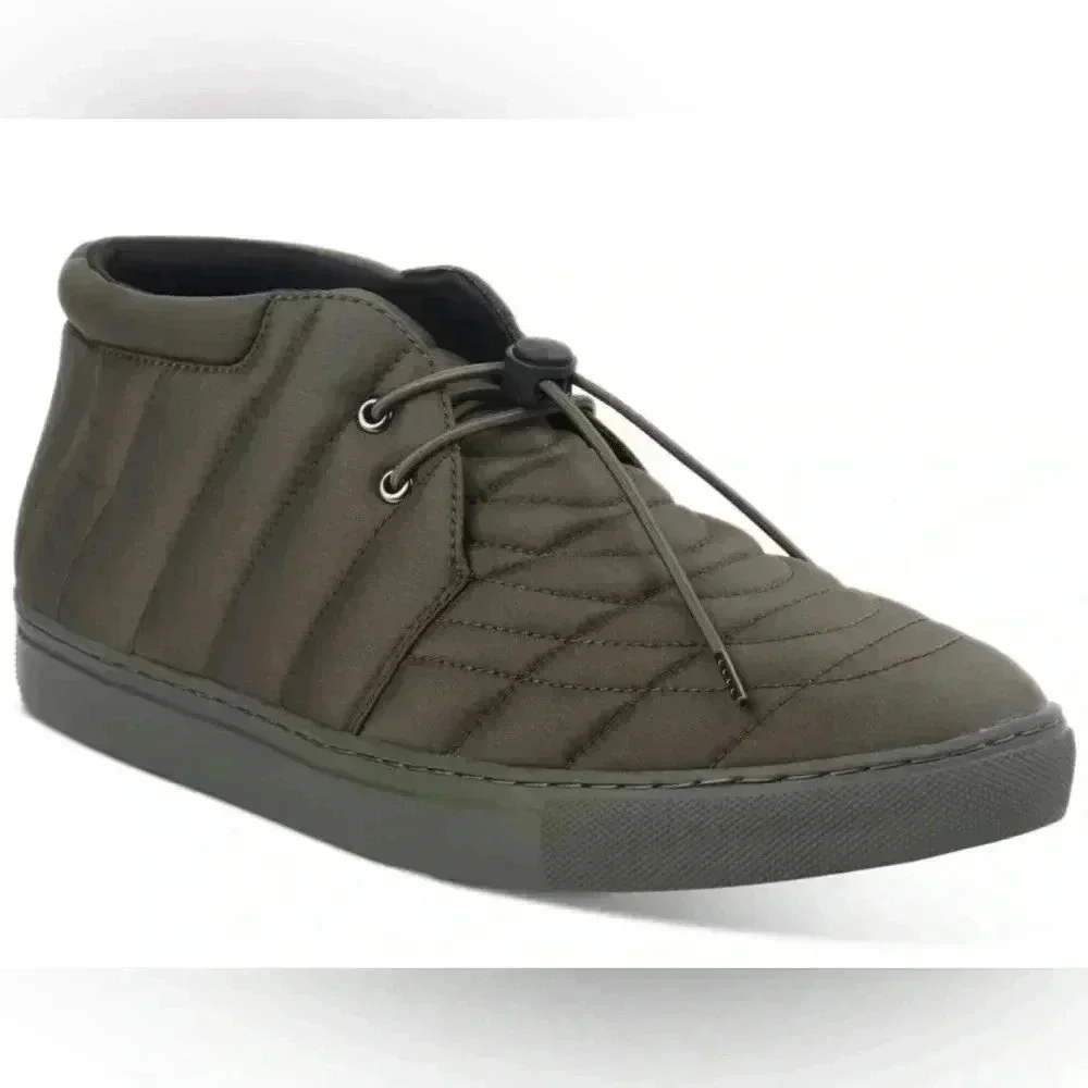 Alfani Men's Tucker Quilted Lace-up Chukka Boot Green NIB